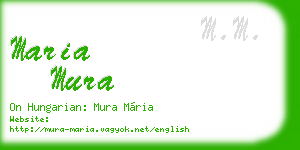 maria mura business card